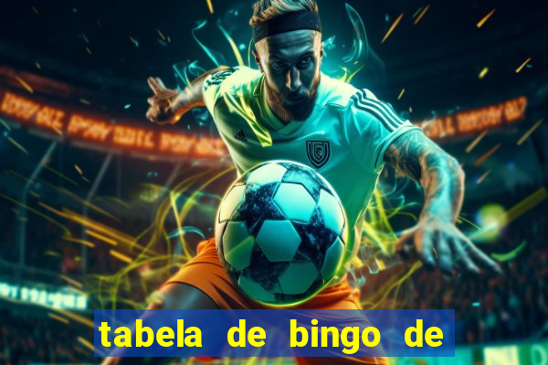 tabela de bingo de 1 a 100